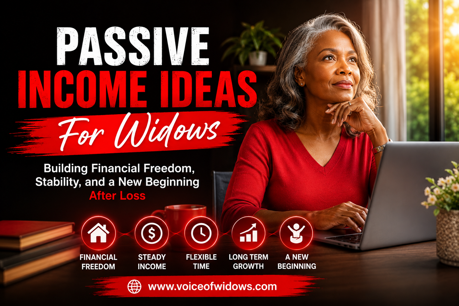 Passive Income Ideas for Widows Building Financial Freedom, Stability, and a New Beginning After Loss